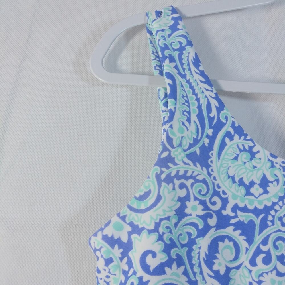 Gingy Womens Blue Paisley Print Beachy Vacation Dress Size S - Picture 4 of 6
